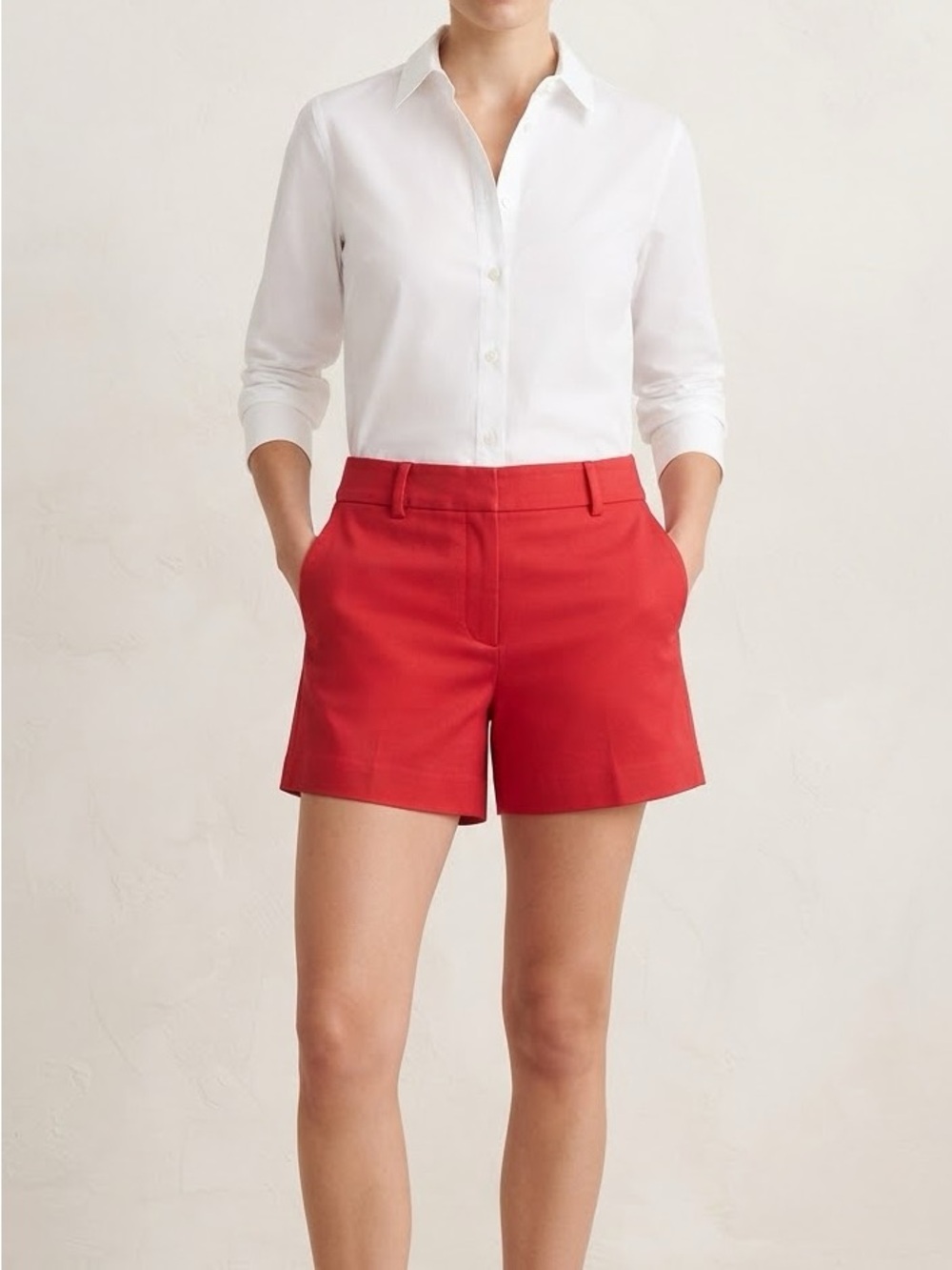 LOFT Red Women’s Tailored Shorts